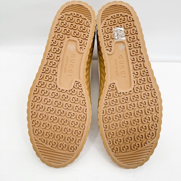 Gucci Interlocking G Logo Canvas High Top Sneakers - Picture 14 of 16